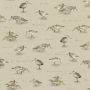 Tissu déco semi panama oiseaux du bord de mer, naturel