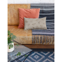 Tissu déco semi panama oiseaux du bord de mer, naturel