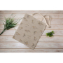 Tissu déco semi panama oiseaux du bord de mer, naturel