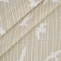 Tissu déco semi panama à rayures Mouettes, naturel