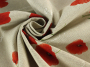 Tissu déco semi panama Coquelicots