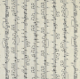 Decoratiestof half panama music notes, naturel