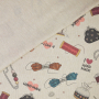 Decoratiestof half panama Naaigerei, beige