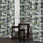Tissu déco semi panama New York, impression numérique