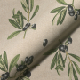 Decoratiestof half panama olijftakken