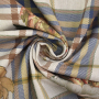 Dekostoff Halbpanama Peony Check