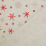 Decoratiestof half panama Snowflakes