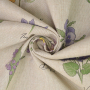 Tissu déco semi panama Fleurs de printemps, beige