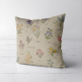 Tissu déco semi panama Fleurs de printemps, beige