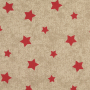 Decoratiestof half panama sterren, beige