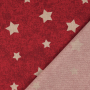 Decoratiestof half panama sterren, rood
