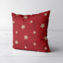 Decoratiestof half panama sterren, rood
