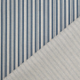 Decoration fabric half panama Stripe Scene, natural- blue