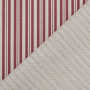 Tissu déco semi panama à rayures Stripe Scene, naturel - lie de vin