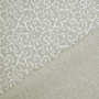 Tissu déco semi panama Ornements Tendrils, gris clair