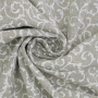Tissu déco semi panama Ornements Tendrils, gris clair