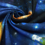 Decoratiestof half panama universe, donkerblauw