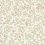 Decoratiestof half panama Christmas berries