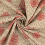 Decoratiestof half panama kerstster, beige
