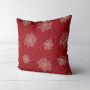 Decoratiestof half panama kerstster, rood
