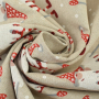 Decoratiestof half panama kerstkabouter party