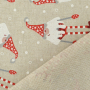 Decoratiestof half panama kerstkabouter party