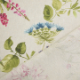 Tissu déco semi panama Fleurs Wildflowers, beige