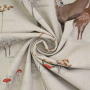 Dekostoff Halbpanama Winter Forest Animals