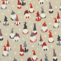 Decoratiestof half panama winterkabouters