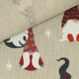 Decoratiestof half panama winterkabouters
