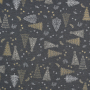 Decoratiestof Jacquard Christmas Tree, grijs
