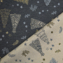 Decoratiestof Jacquard Christmas Tree, grijs