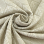 Decoratiestof Jacquard doubleface leaves, zandkleurig