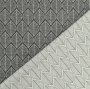 Decoratiestof Jacquard doubleface leaves, zwart
