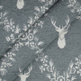 Decoration fabric Doubleface deer, grey