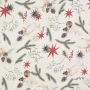 Tissu déco jacquard Temps d'hiver, crème