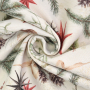 Tissu déco jacquard Temps d'hiver, crème