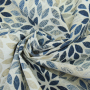 Decoratiestof Ottoman Blad mandala, blauw