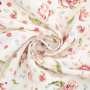 Decoratiestof Ottoman Blossom Rain, gebroken wit