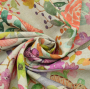 Tissu déco ottoman papillons Butterfly Dream, beige