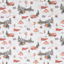 Decoratiestof Ottoman camping, gebroken wit