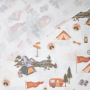 Decoratiestof Ottoman camping, gebroken wit