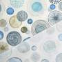 Decoratiestof Ottoman Circle Style, blauw