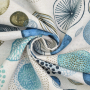 Decoratiestof Ottoman Circle Style, blauw