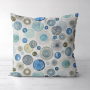 Decoratiestof Ottoman Circle Style, blauw