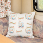 Decoratiestof Ottoman Flower Camper, wit