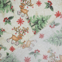Decoration fabric Ottoman Funny Reindeer, beige
