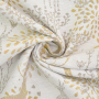 Tissu déco ottoman Noël Cerfs Golden Reindeer, beige