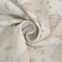 Decoratiestof Ottoman Golden X-Mas, naturel
