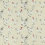 Dekostoff Ottoman Hühner, hellbeige